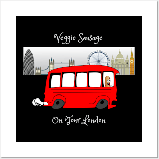 Veggie Sausage Tours London Posters and Art